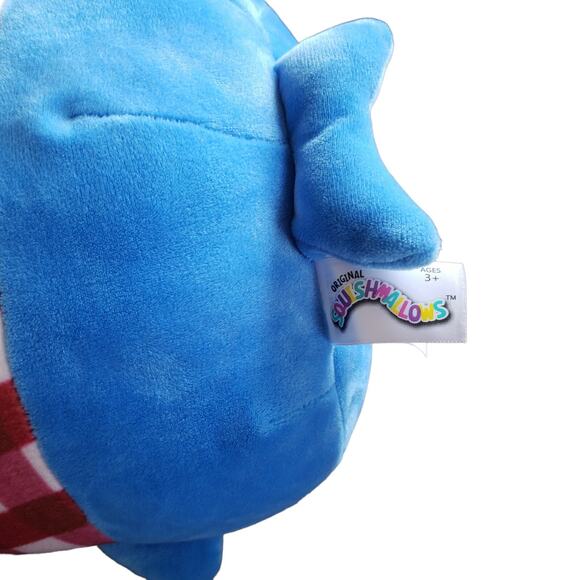 Kellytoy Squishmallows Ray The Blue Shark with Scarf, 8" Plush No Tag - Picture 6 of 6